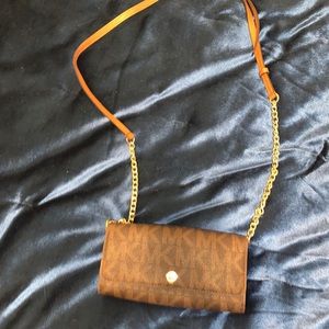 Michael Kors wallet on a chain